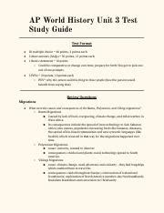 AP World History Unit 3 Test Study Guide Pdf AP World History Unit 3