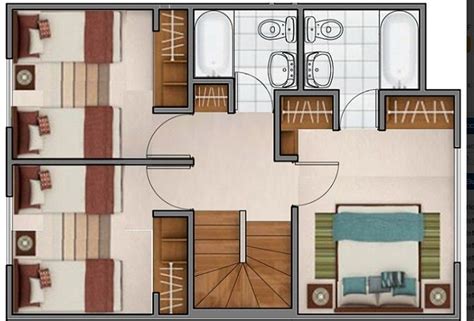 Plano De Casa De Tres Pisos De 100 M2 Casa De Tres Pisos Planos De