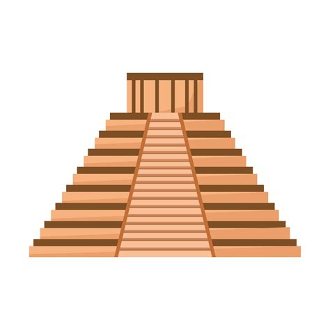 mayan pyramid landmark 4212707 Vector Art at Vecteezy