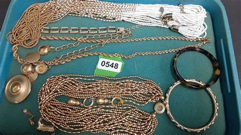 Assortment Of Gold Tone Costume Jewelry Delaware Auction Center