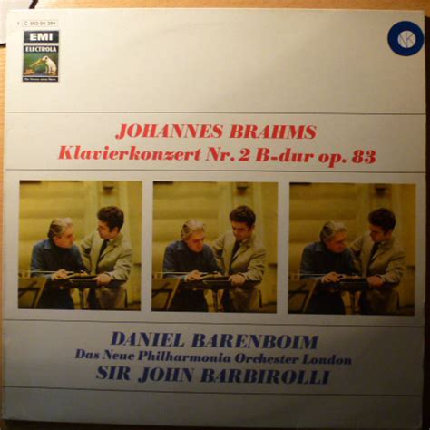 Johannes Brahms Daniel Barenboim New Philharmonia Orchestra Sir John