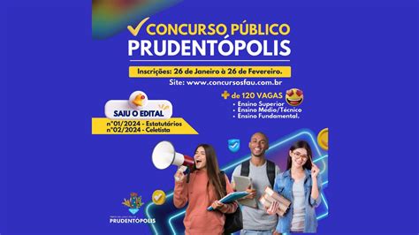 Prefeitura De Prudentópolis Pr Lança Dois Editais Para Concurso Público