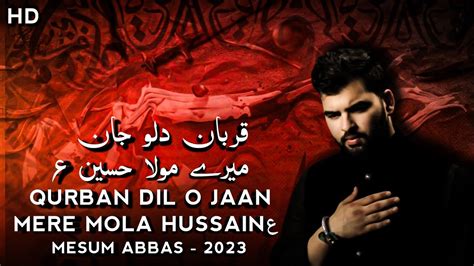 Qurban Dil O Jaan Mere Mola Hussain Mesum Abbas Nohay