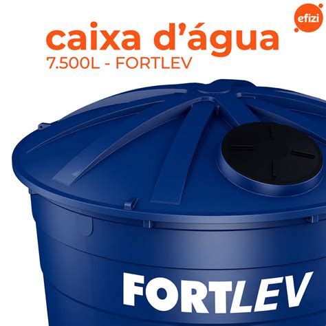 Caixa DÁgua Polietileno 7500l Azul Fortlev Efizi