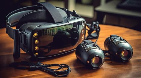 Premium AI Image | A Photo of Advanced Virtual Reality Gaming Accessories