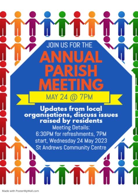 Annual Parish Meeting Poster Postermywall