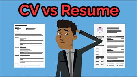 Curriculum Vitae Cv Vs Resum What You Need To Know Youtube