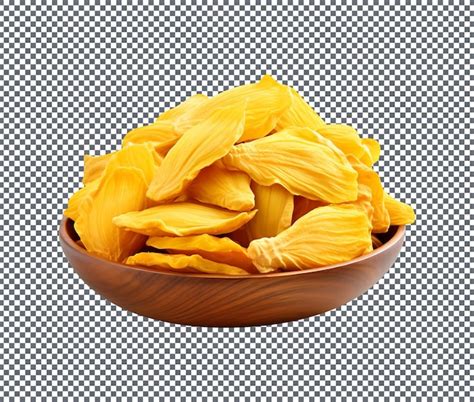 Premium Psd Yummy Jackfruit Dried Isolated On White Background