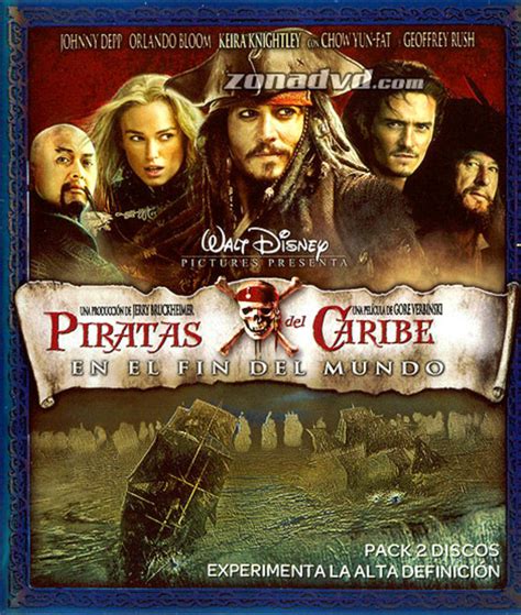 Carátula de Piratas del Caribe En el Fin del Mundo Blu ray