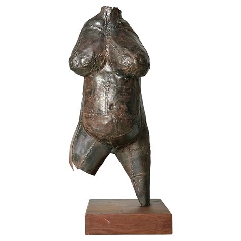 Brutalist Style Bronze Sculpture Of A Female Torso For Sale At 1stDibs