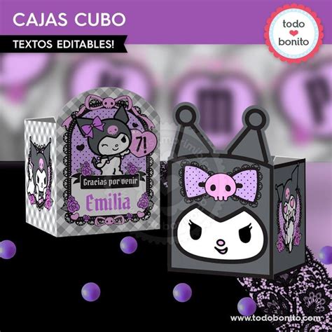 Kuromi Cajas Cubo Em