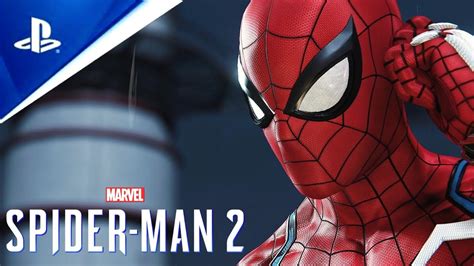 Marvels Spider Man 2 Main Menu Suit Ps5 2023 Youtube