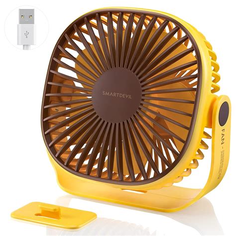 Smartdevil Small Usb Desk Fan Speeds Portable Personal Desktop Table