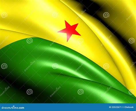 Flag of Acre, Brazil. stock illustration. Illustration of acre - 23522671