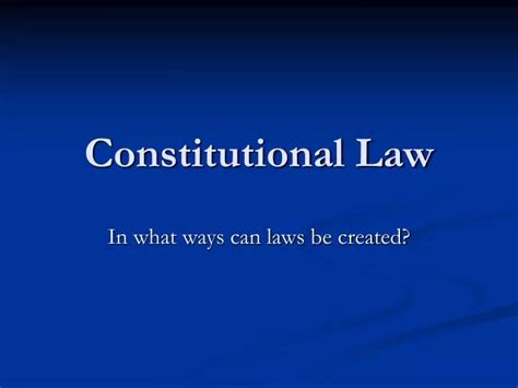 Ppt Constitutional Law Powerpoint Presentation Free Download Id 6468446