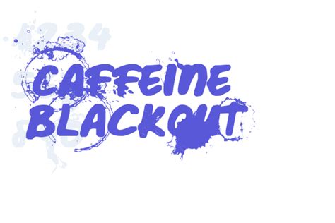 Caffeine Blackout - Font Free Download