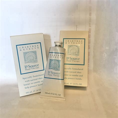 Crabtree Evelyn Hand Therapy Cream X2 La Source large 3.4 oz size Discontinued