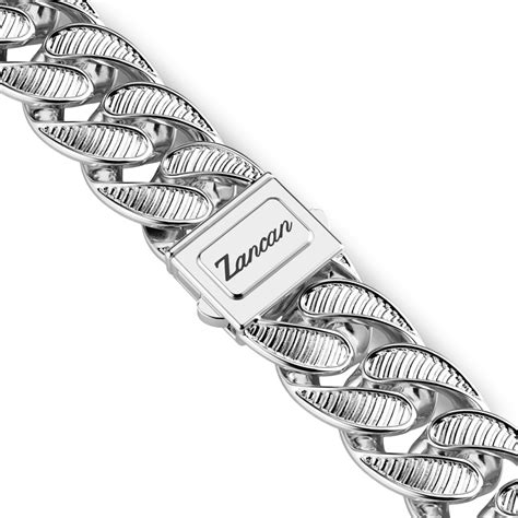 Zancan Broad Curb Chain Necklace With Striated Finish