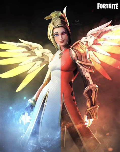 Fortnite Ark Skin Gets Ultimate Overwatch Mercy Makeover With