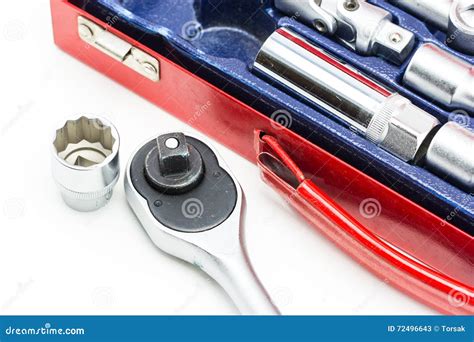 Car Engine With Tools Stock Image Image Of Repair Metallic 72496643