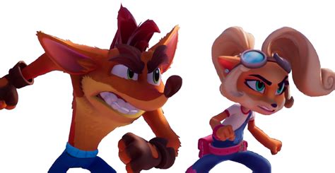 Crash And Coco Bandicoot Ready To Fight Vector By Batboy101 On