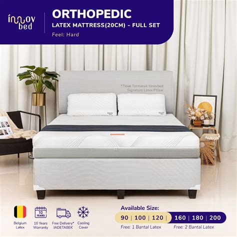 Jual Innovbed Fullset Kasur Latex Orthopedic Uk 90x200 200x200