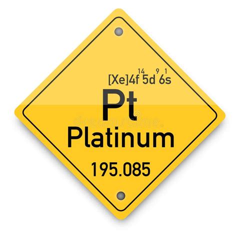 Platinum Periodic Elements Business Artwork Vector Graphics Stock