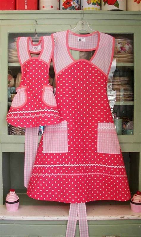 1940 Retro Aprons Old Fashioned Christmas Apron Cherry Aprons Artofit