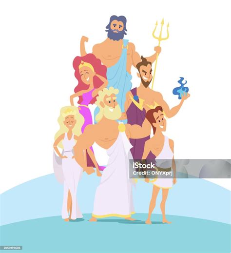 Mythological Gods Fantasy Characters Male And Female Olympic Gods