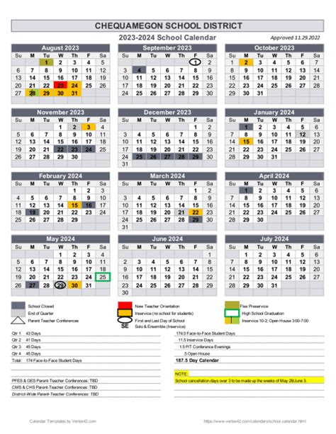 School Calendars 2023/2024 Free Printable PDF Templates, 53% OFF