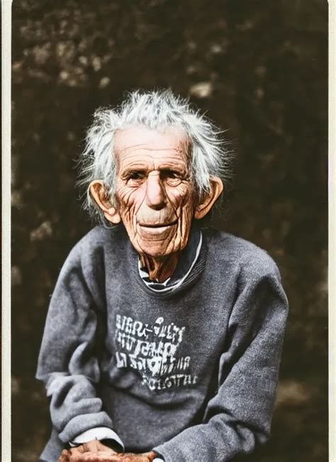 KREA DSLR Photo Portrait Still Of 132 Year Old Age 132 Keith Richards