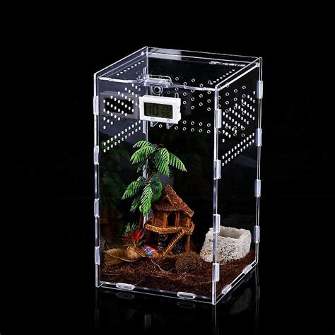 360 Acryl Terrarium Schnecken Terrarium Nizirioo 12x12X20 Cm Reptil