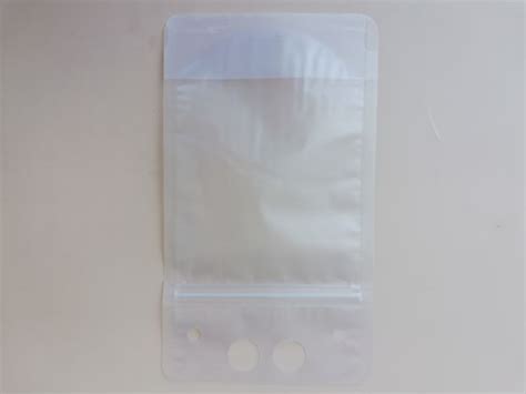 Translucent Reclosable Hand Held Zipper Plastic Drinking Bags Clear