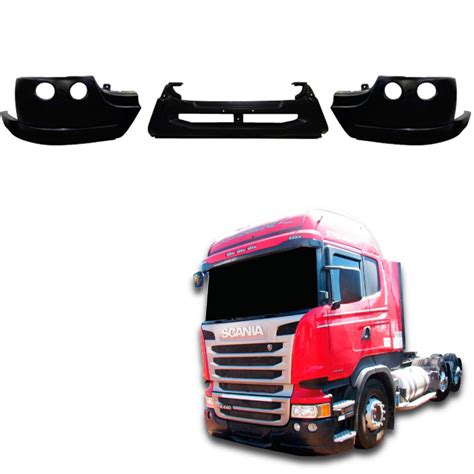 Parachoque Completo 3 Partes Scania Streamline Plástico Mega Rota