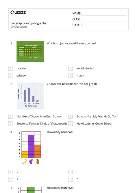 Pictographs Worksheets On Quizizz Free Printable