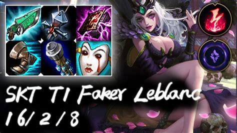 Skt T1 Faker Leblanc Mid Vs Zoe Korea High Elo Replays Youtube