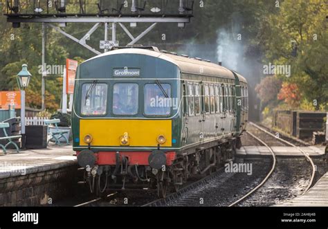 Br Class 101 Dmu No 101685 Daisy” Entering The Station At Grosmont