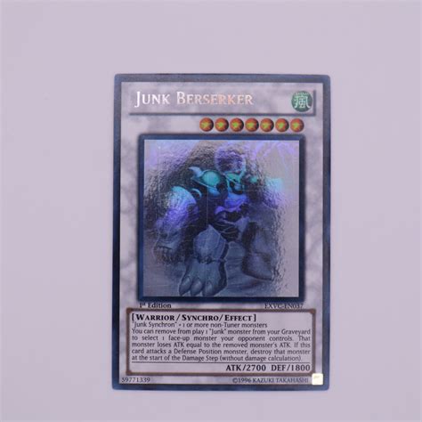 Yu Gi Oh 1st Edition Junk Berserker Card Geekedouttoys