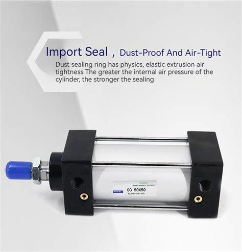 SC100x25 50 75 100 150 175 200 250 300 1000mm Standard Pneumatic Air