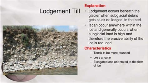 Lesson 6 glacial deposition and landforms