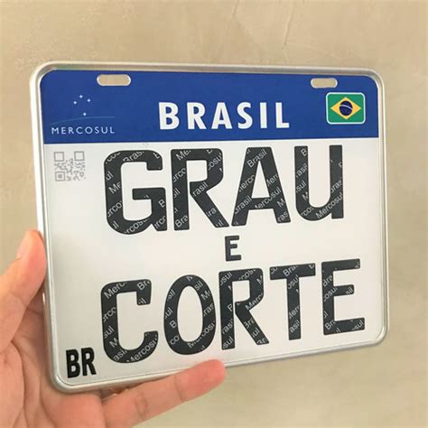 Placa De Moto Original Em A O Mercosul Grau Decorativa X Mercadolivre