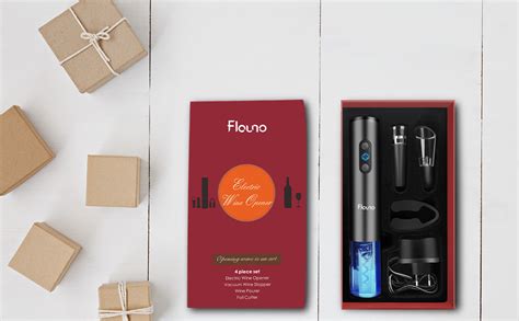 Flauno Tire Bouchon Lectrique Rechargeable Boite Cadeau Avec Ouvre