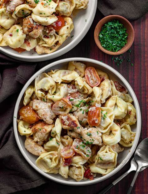 Skillet Chicken Tortellini - I Am Homesteader