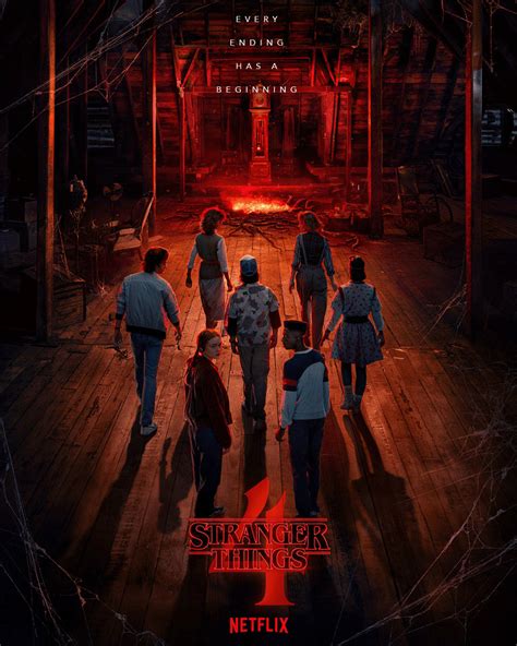 Download Stranger Things 4 Poster Clock Wallpaper