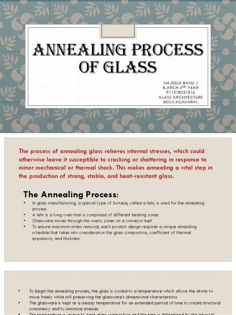 Annealing Process Of Glass Download Free Pdf Glasses Solid