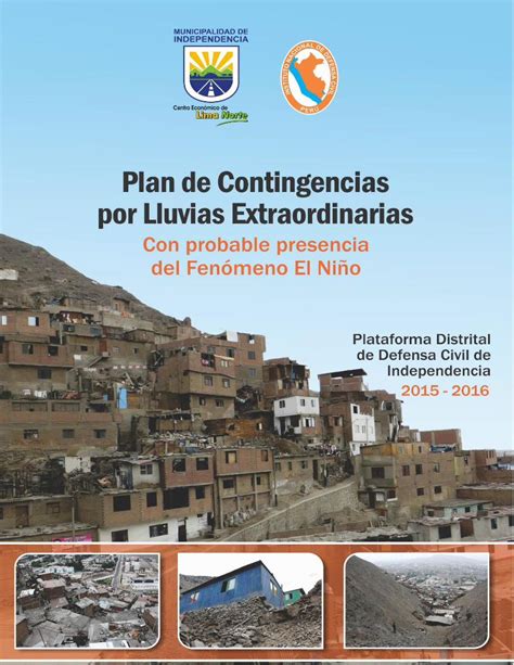 Pdf Plan De Contingencias Por Lluvias Extraordinarias De