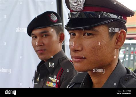 Thai Army Officers Royal Palace Bangkok Stock Photo Alamy