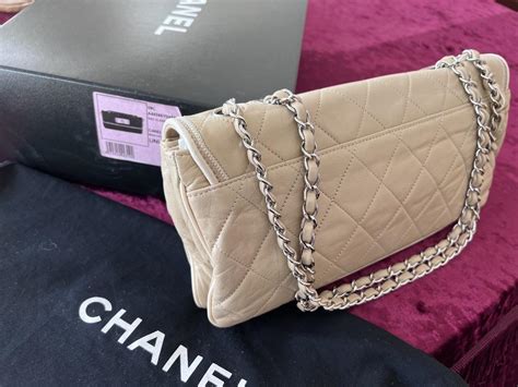 Chanel Beige Sac Class Rabat Bag 名牌 手袋及銀包 On Carousell