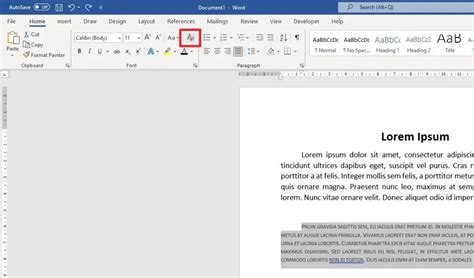 How To Clear Text Formatting In Word Document 3 Methods