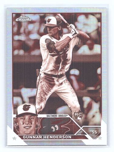 2023 Topps Chrome GUNNAR HENDERSON RC Sepia Technicolor Refractor 2